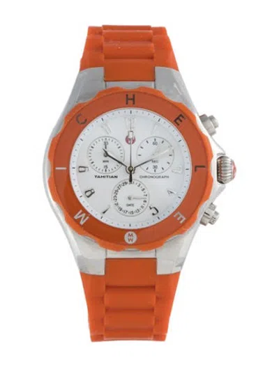 Pre-owned Michele Tahitian Jelly Bean Watch In Multicolor