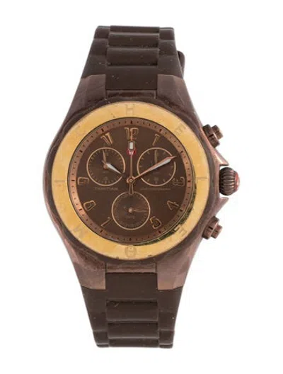 Pre-owned Michele Tahitian Jelly Bean Watch In Multicolor