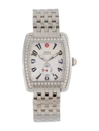 Pre-owned Michele Urban Glamour Watch, 36mm In Multicolor