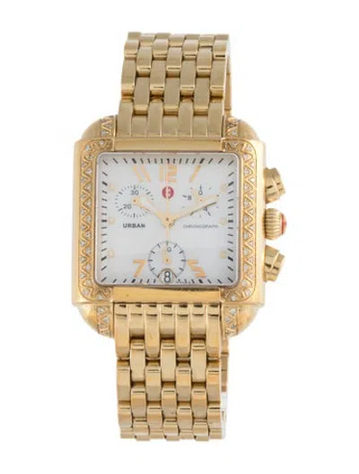Pre-owned Michele Urban Watch, 33mm In Multicolor
