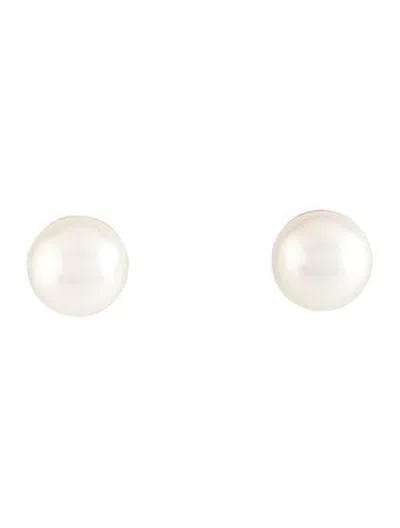 Pre-owned Mikimoto 18k Pearl Stud Earrings In Multicolor