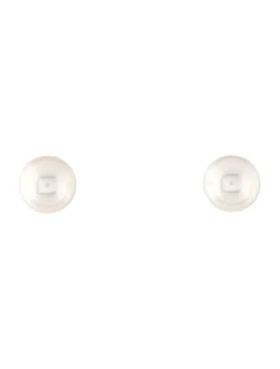 Pre-owned Mikimoto 18k Pearl Stud Earrings In Multicolor