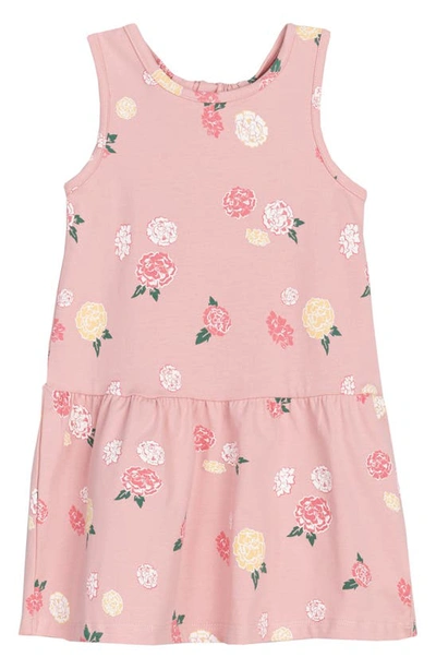Miles The Label Babies' Flower On Rose Dress In Light Pink