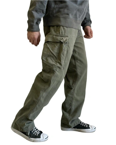 Pre-owned Military X Vintage Army Fatigue Utility Olive Vintage Cargo Pants In Dim Green