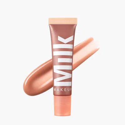Milk Makeup Balmade Electrolyte Tinted Lip Balm In Pump - Warm Beige With An Apricot Twist Flavor