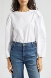 Mille Lila Long Sleeve Top In White