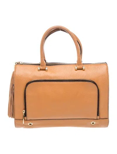 Pre-owned Milly Leather Top Handle Bag In Brown