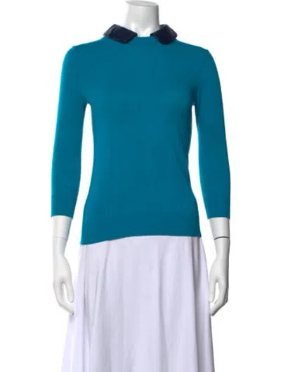 Pre-owned Milly Sweater In Blue