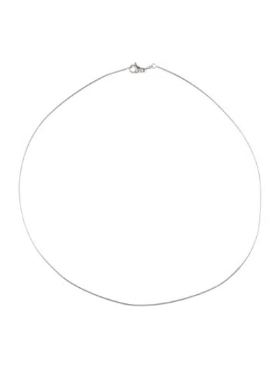 Pre-owned Milor Platinum Collar Necklace, 15.75" In Multicolor