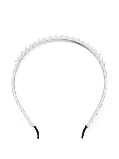 Mimi Tutu Kids' Pearl Double-row Headband In White