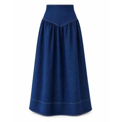 Mind Traveler Women's Blue Noa Denim Skirt