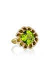 Mindi Mond Floating Peridot & Diamond Ring In Gold/ Peridot/ Diamond