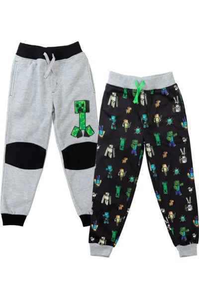 Minecraft 2-pack Fleece Jogger Pants (little Kid & Big Kid) In Animal Print
