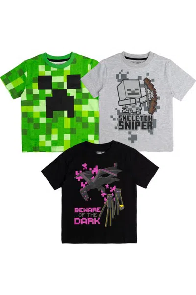 Minecraft 3-pack T-shirts (little Kid & Big Kid) In Multi