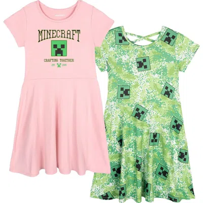 Minecraft Creeper 2-pack Skater Dresses (toddler, Little Kid & Big Kid) In Multi