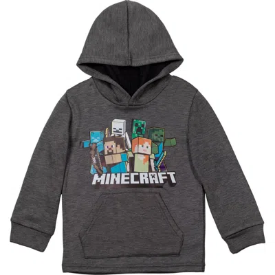 Minecraft Fleece Hooded Sweatshirt (little Kid & Big Kid) In Gray