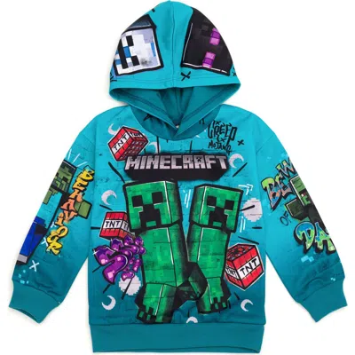 Minecraft Fleece Hooded Sweatshirt (little Kid & Big Kid) In Blue