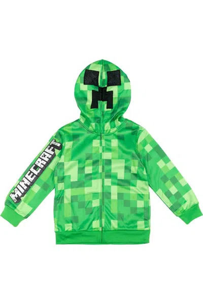 Minecraft Fleece Zip-up Hoodie (toddler, Little Kid & Big Kid) In Green