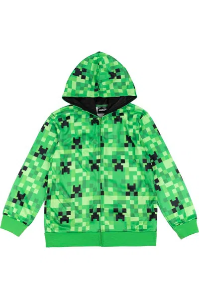 Minecraft Fleece Zip-up Hoodie (toddler, Little Kid & Big Kid) In Green