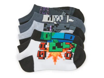 Minecraft Kids' No Show Socks 5 Pack In Multi