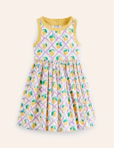 Mini Boden Kids' Back Detail Dress Lavender Lemon Grove Girls Boden |  ModeSens