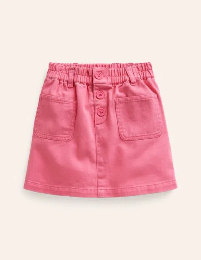 Mini Boden Kids' Button Pull-on Mini Skirt Strawberry Milkshake Girls Boden