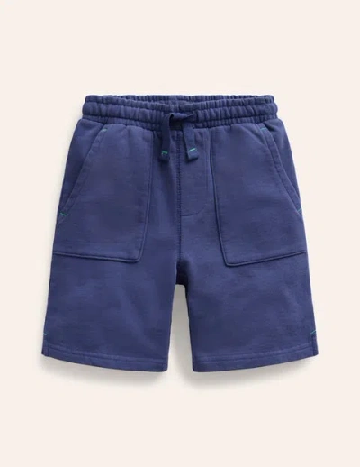 Mini Boden Kids' Garment Dye Shorts College Navy Boys Boden In Blue