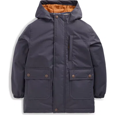 Mini Boden Kids' 4-in-1 Waterproof Coat In Blue