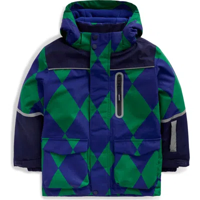 Mini Boden Kids' All-weather Waterproof Coat In Blue