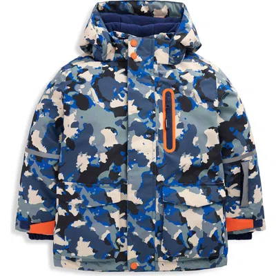 Mini Boden Kids' All-weather Waterproof Coat In Blue