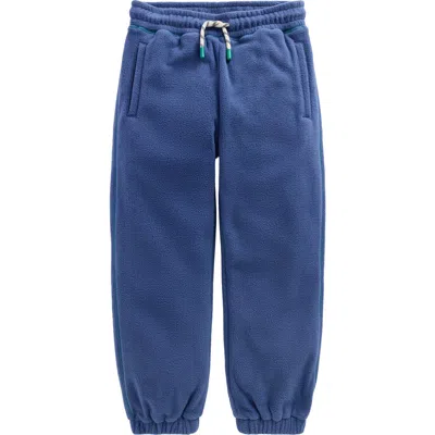 Mini Boden Kids' Cosy Microfleece Joggers In Blue