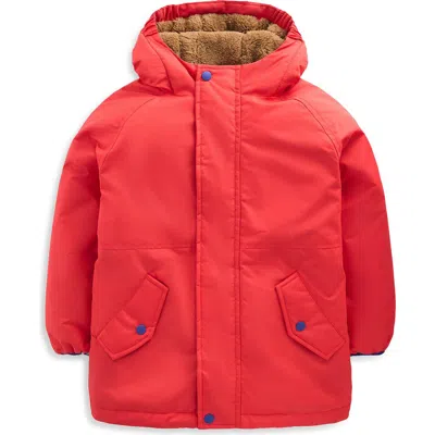 Mini Boden Kids' Fleece Lined Jacket In Red