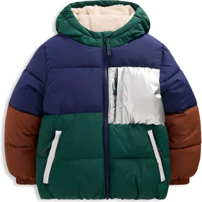 Mini Boden Kids' Fun Baffled Coat In Multi