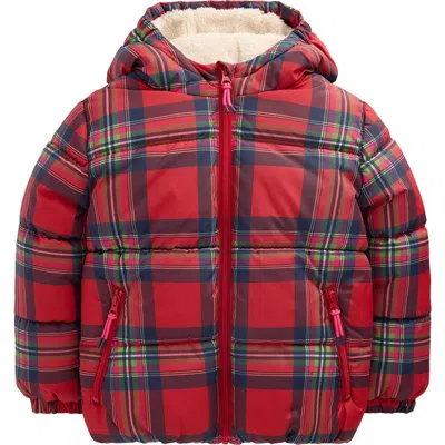 Mini Boden Kids' Fun Padded Coat In Red