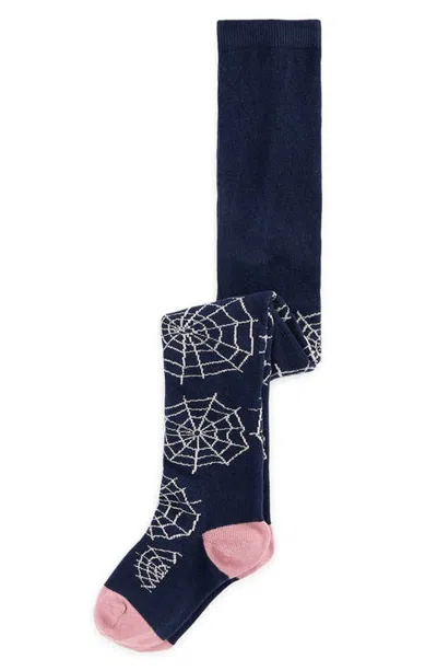 Mini Boden Kids' Patterned Tights In Blue
