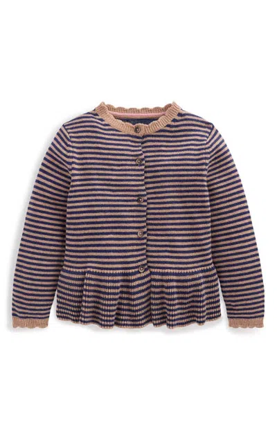 Mini Boden Kids' Pretty Peplum Cardigan In Multi