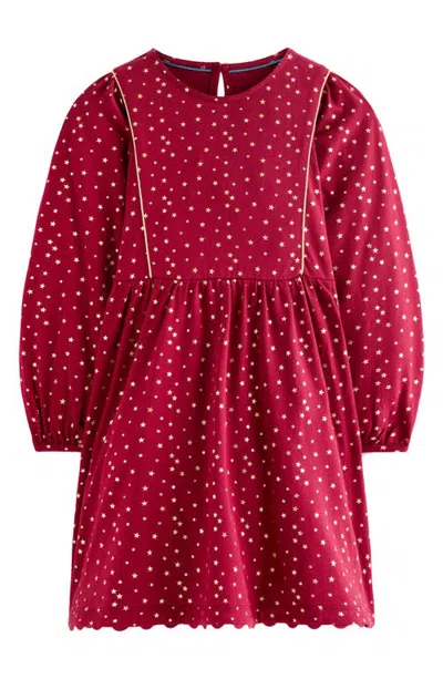 Mini Boden Kids' Sparkle Twirly Dress In Red