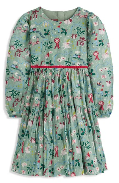 Mini Boden Kids' Twirly Printed Woven Dress In Multi