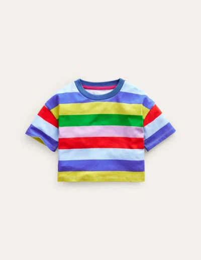 Mini Boden Kids' Relaxed T-shirt Multi Stripe Girls Boden