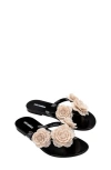 Mini Melissa Girls' Harmonic Springtime Sandals - Toddler, Little Kid, Big Kid In Beige/black