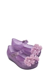 Mini Melissa Melissa Kids' Mini Ultragirl Springtime Mary Jane Flat In Lilac Glitter