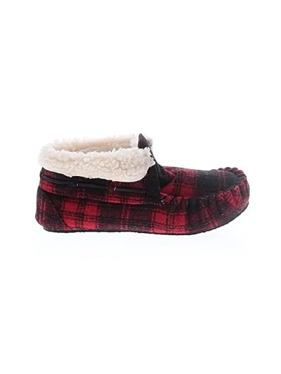 Pre-owned Minnetonka Flats In Burgundy