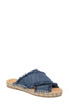 Minnetonka Pepper Espadrille Slide Sandal In Blue