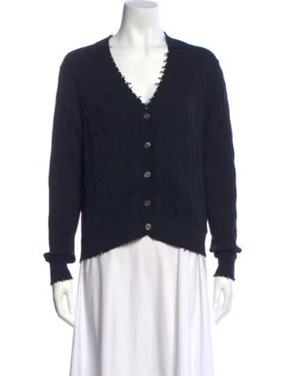 Pre-owned Minnie Rose V-neck Sweater In Black