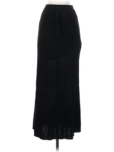 Pre-owned Miou Muse Formal Skirt In Black