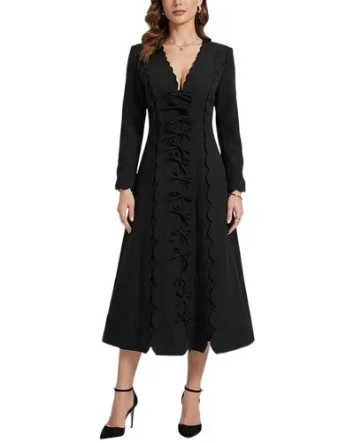 Mira Richi Midi Dress In Black