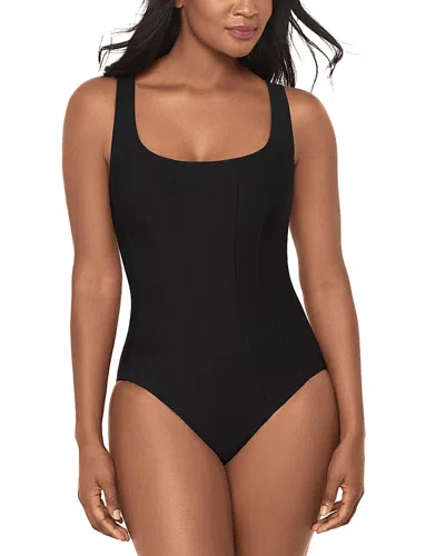 Miraclesuit Icons Chica Seamed One Piece Swimsuit In Black