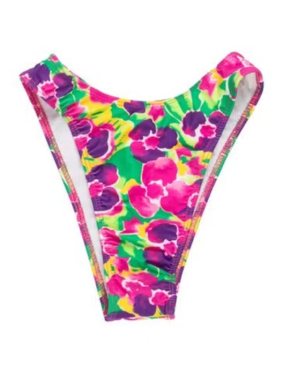 Pre-owned Mirror Palais Floral Print Bottoms In Pink