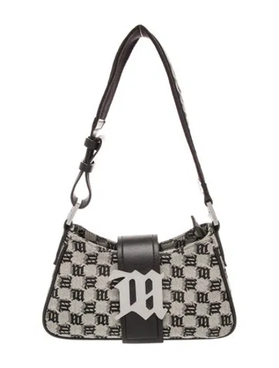 Pre-owned Misbhv Canvas Shoulder Bag In Black