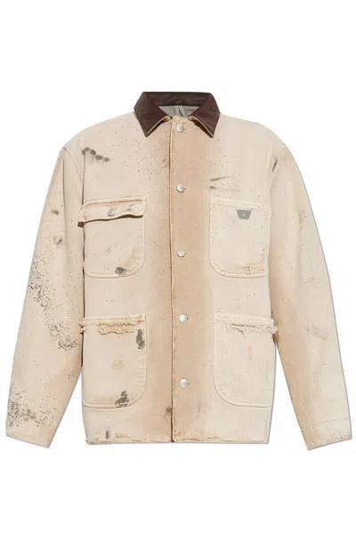 Misbhv Jacket With Collar In Beige